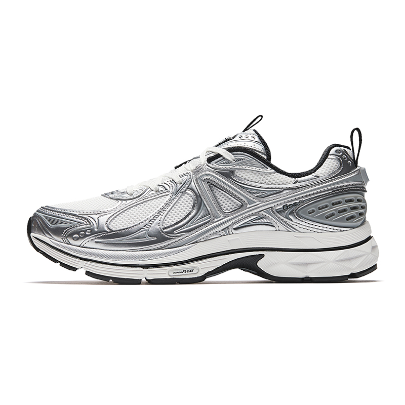 Anta Slip Resistant And Breathable Low Top Casual Shoes Men's White Silver