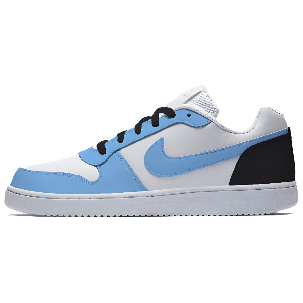Nike EBERNON Navy Sheen Obsidian Anti Slip Wear Resistant Low Top Skateboard Shoes Men's Blue Black