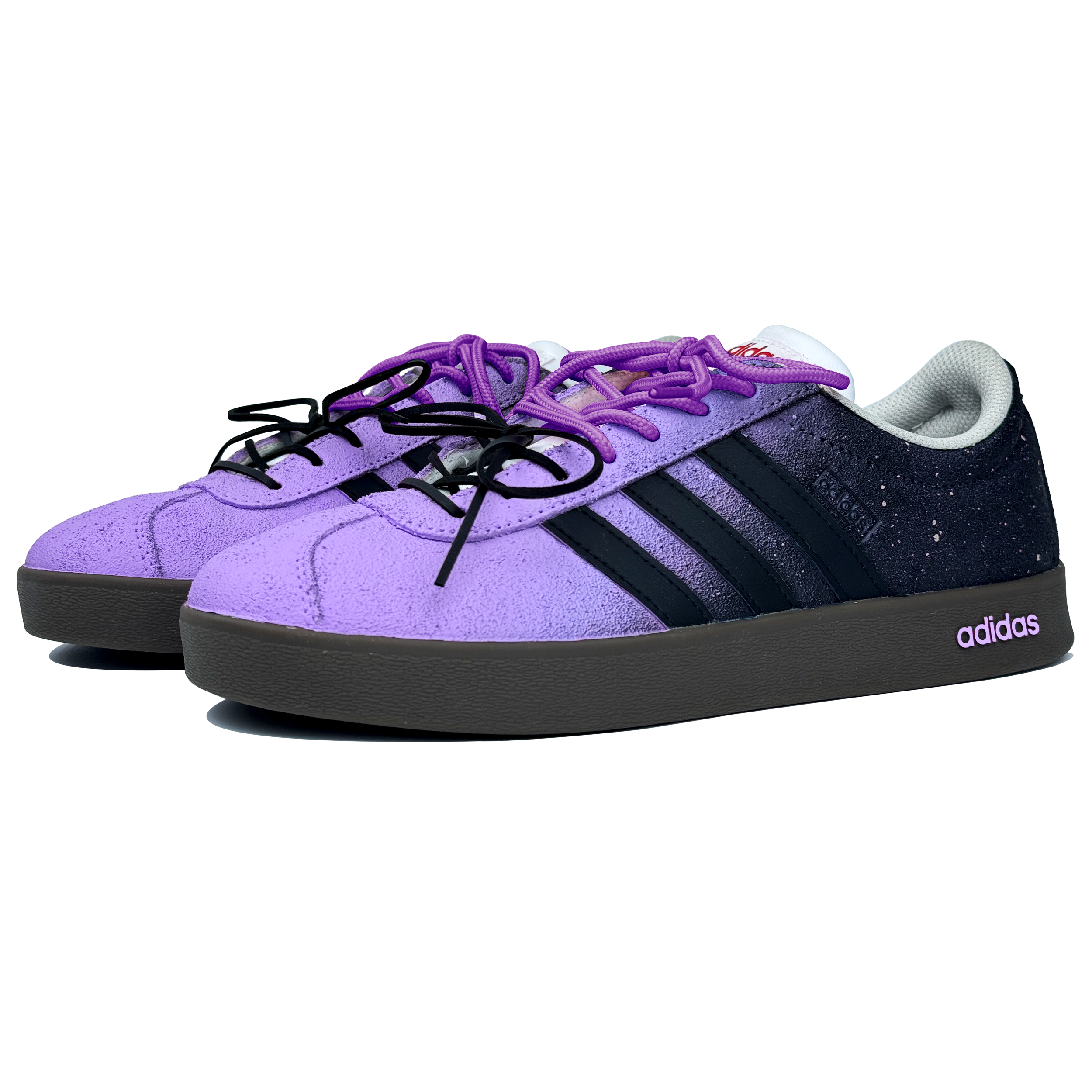 Adidas Neo VL Court 2.0 Slip-Resistant Cushioning Wear-Resistant Low-Top Skateboard Shoes Unisex Black Purple купить в интернет-магазине Yoocart с быстрой доставкой по России.