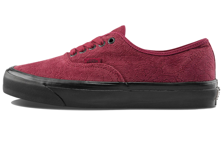 Vans Og Authentic Lx 'Velvet Emboidery Leopard Pomegranate'