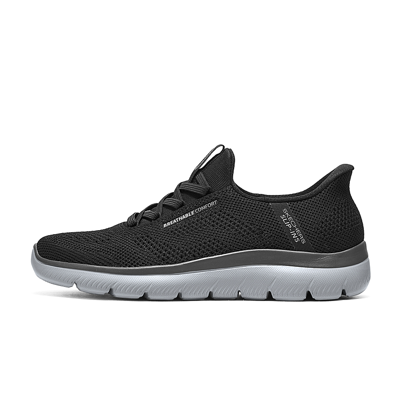 Skechers Slip Ins Breathable Balance Low Top Casual Shoes Men's Black купить в интернет-магазине Yoocart с быстрой доставкой по России.