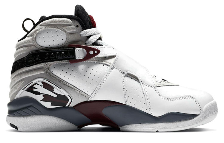 Jordan 8 Retro White Burgundy Women's