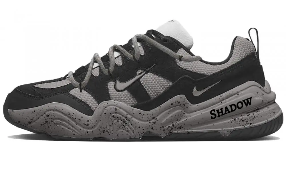 Nike Tech Hera Abrasion Resistant Breathable Low top Casual Shoes Unisex Gray Brown