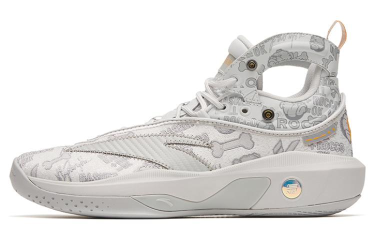 Anta KT8 Cushioning Anti-Slip And Wear-Resistant High-Top Basketball Shoes Light Gray