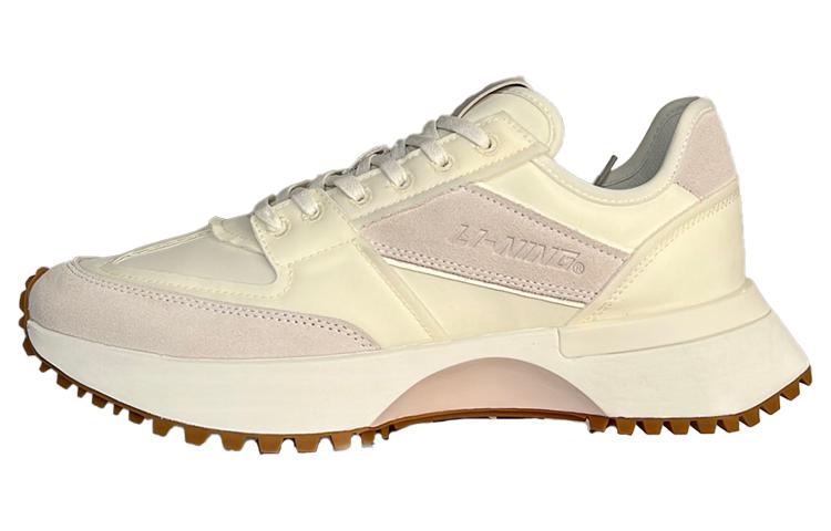 LiNing 001 Slip-Resistant Low-Top Running Shoes Men's Beige