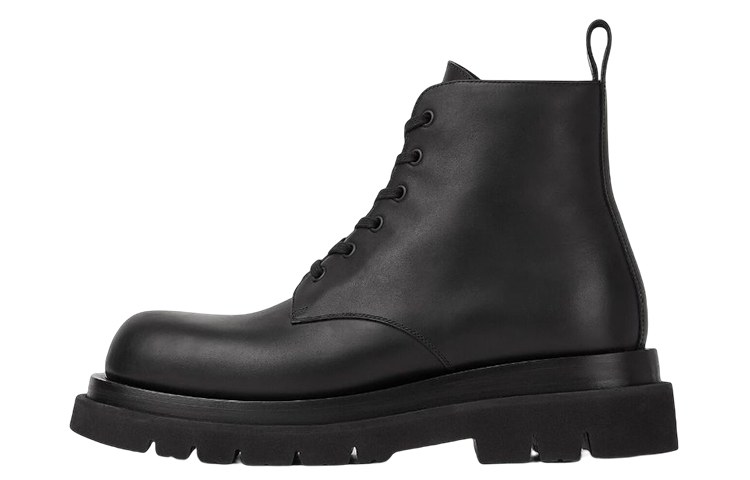 Bottega Veneta Lug Ankle Boots 5.5cm Men's Black