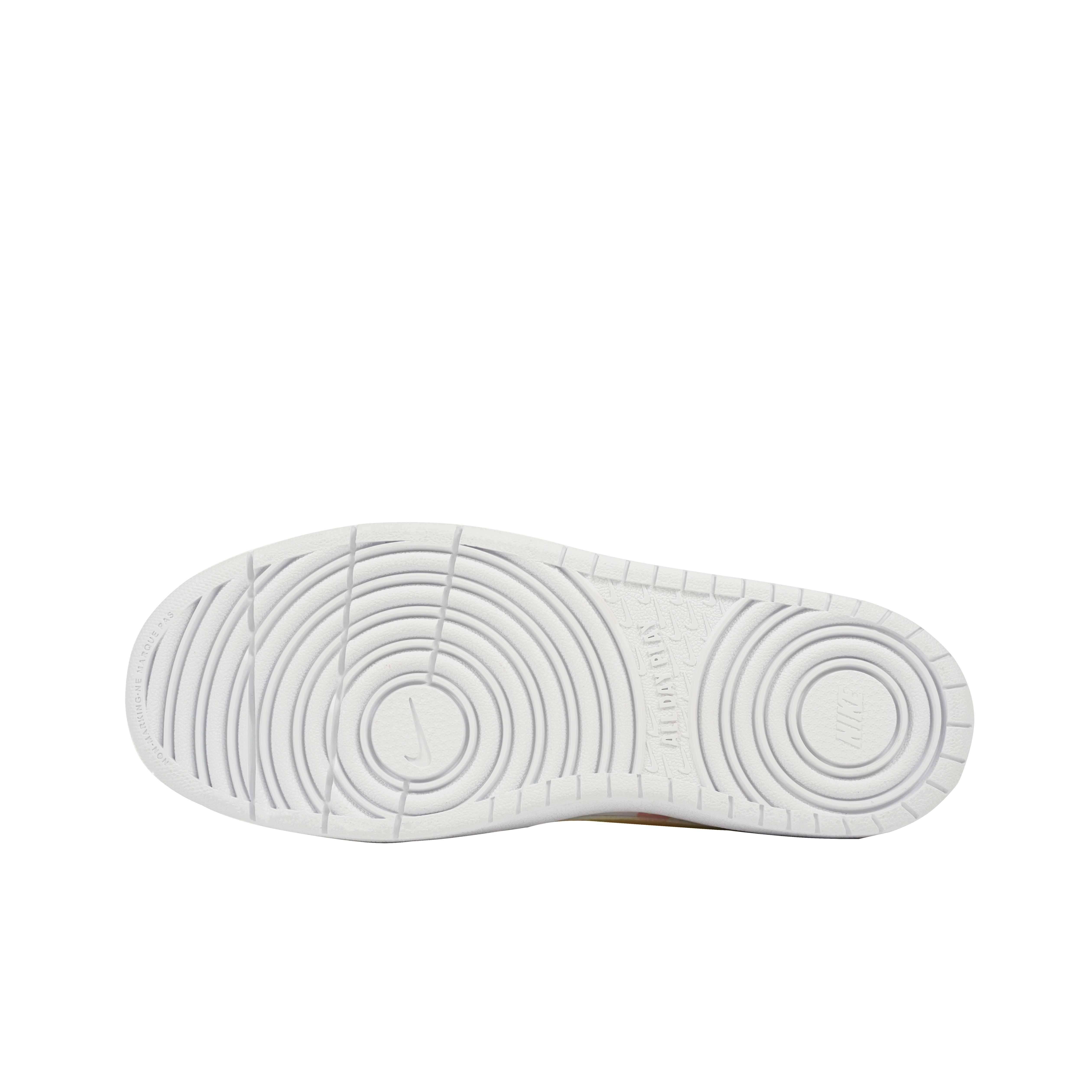 Nike Court Borough Low 2 Miku Manufacturing Low Top Skateboard Shoes GS White Yellow