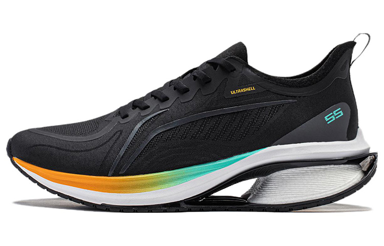 LiNing WuShi 5S 3.0 Cushioning Low Top Long Distance Running Shoes Men's Black
