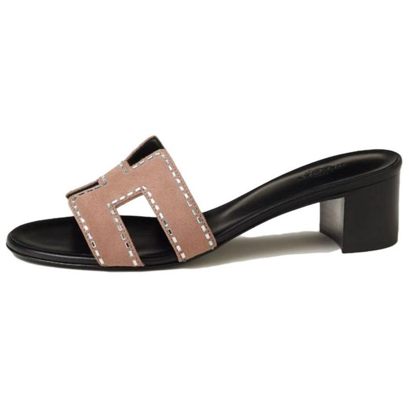 HERMES Oasis Slide Slippers Women's Rose