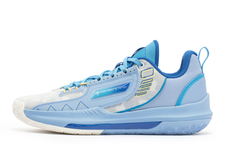 361° DVD Team Cushioning Anti-Slip And Wear-Resistant Low-Top Basketball Shoes Men's Sky Blue