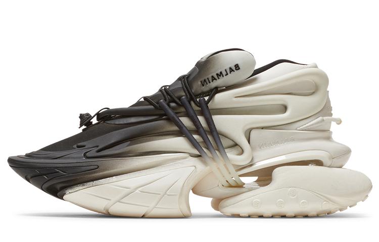 BALMAIN Unicorn Low 'White Black Gradient'