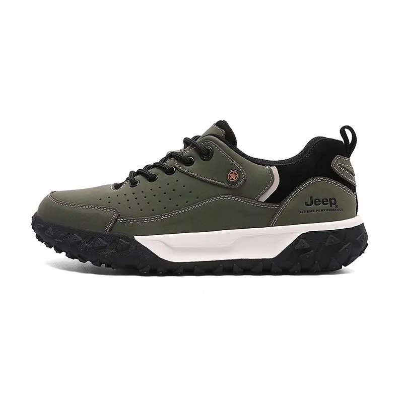 Jeep Low Top Outdoor Shoes Men's Army Green