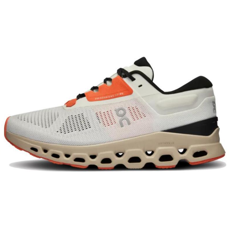 On CloudStratus 3 Undyed White Sand Orange Women's