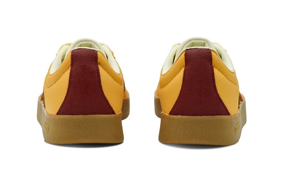 Adidas Neo VL Court 2.0 Anti Slip Wear Resistant Low Top Skateboard Shoes Unisex Yellow Red