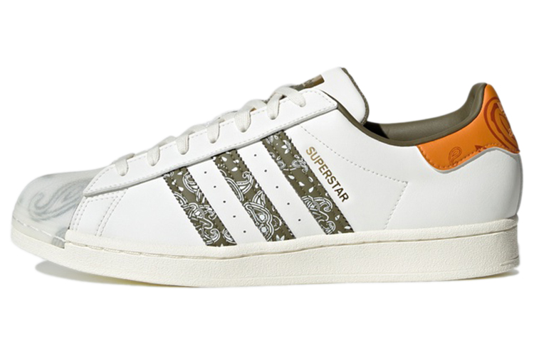adidas originals Superstar "Bandana" Off White Focus Orange