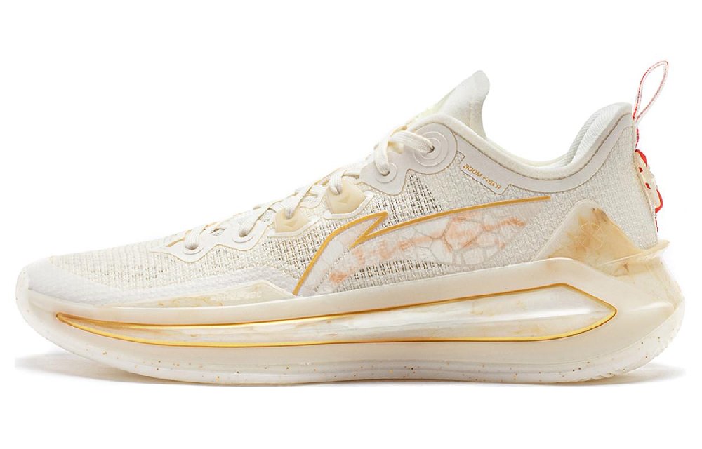 LINING Liren 3 V2 Basketball Shoes Unisex Low-Top Yellow/White