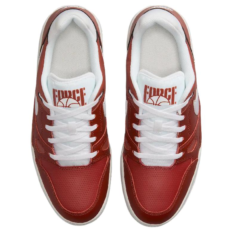 Nike Full Force Abrasion Resistant Low Top Skateboard Shoes Unisex Red White купить в интернет-магазине Yoocart с быстрой доставкой по России.