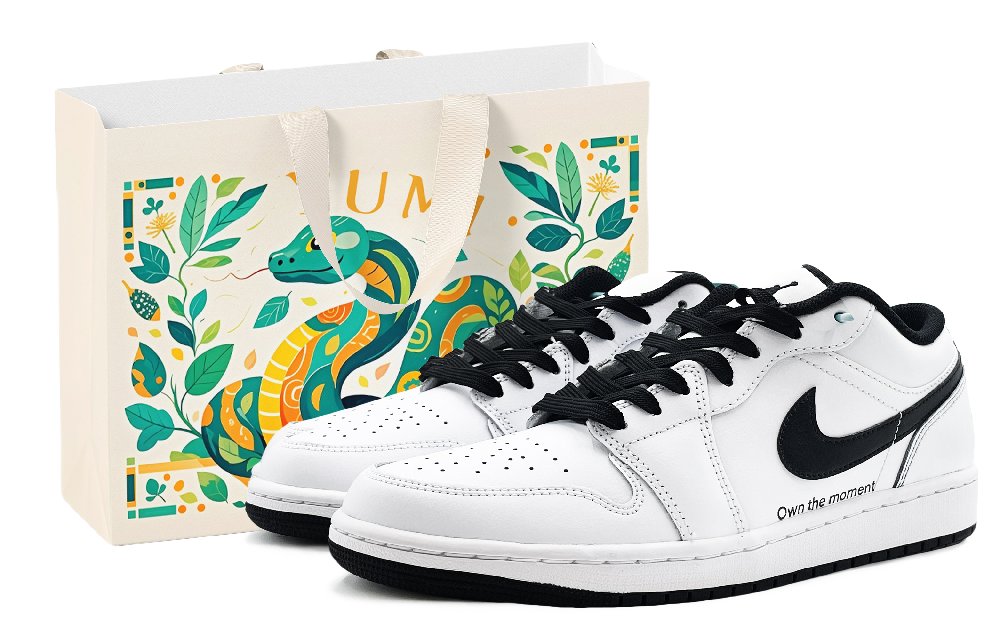 Jordan Air Jordan 1 Low Top Vintage Basketball Shoes Men's White