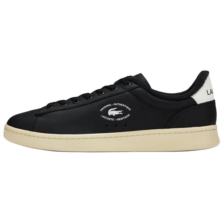 LACOSTE Slip-Resistant Low-Top Skateboard Shoes Men's Black