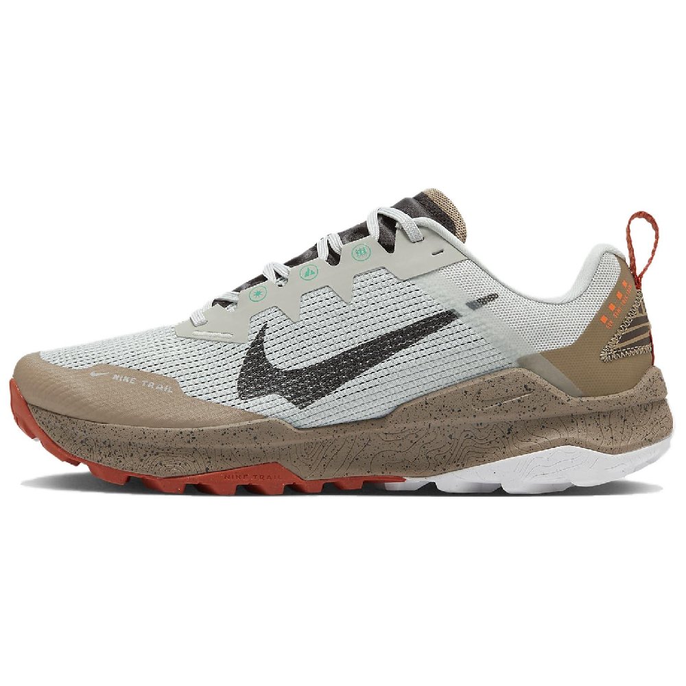 Nike Wildhorse 8 Abrasion Resistant Shock Absorbers Low Top Running Shoes Men's Gray