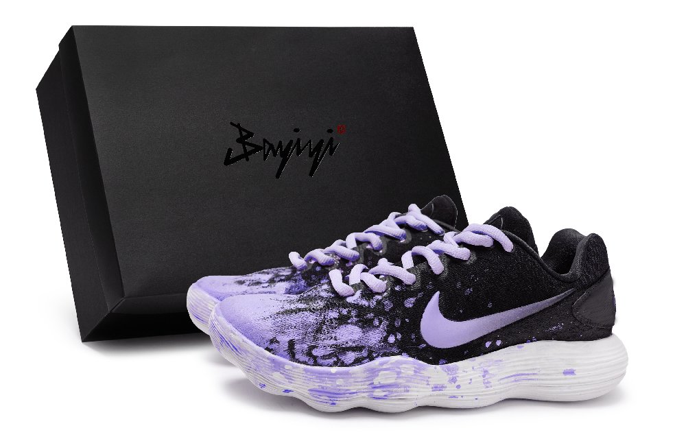 Nike Hyperdunk 2017 Basketball Shoes Men Low-Top Purple/Black