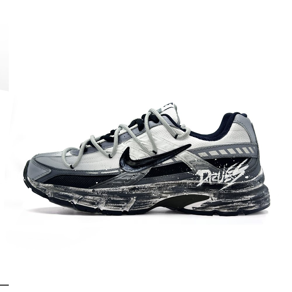 Nike Initiator Abrasion Resistant Low Top Running Shoes Men's Light Gray