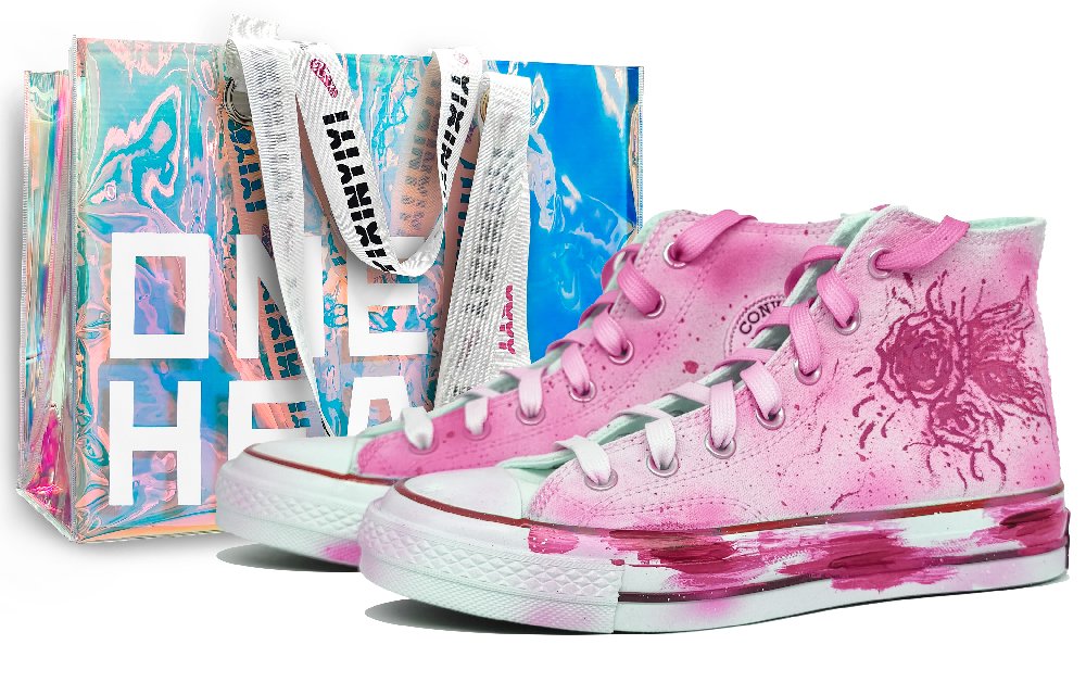 Converse Chuck 70 Abrasion Resistant High Top Canvas Shoes Unisex Pink