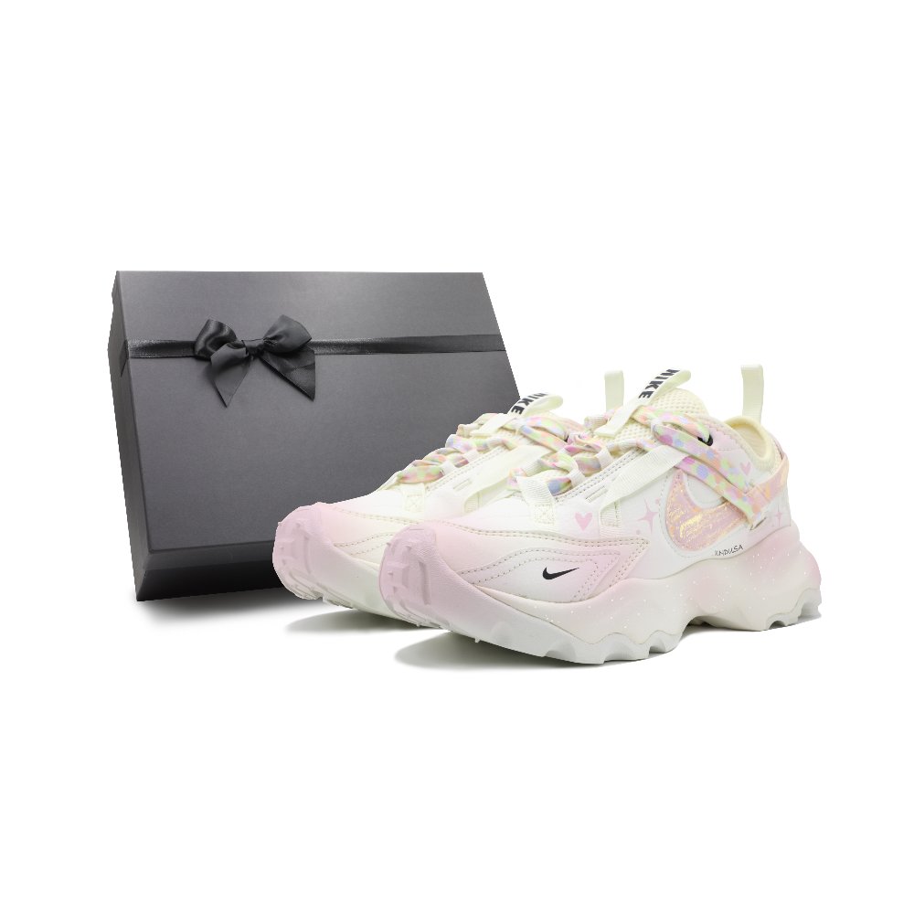 Nike TC 7900 Cushioning Anti-Slip And Wear-Resistant Low-Top Casual Shoes Women's Pink White