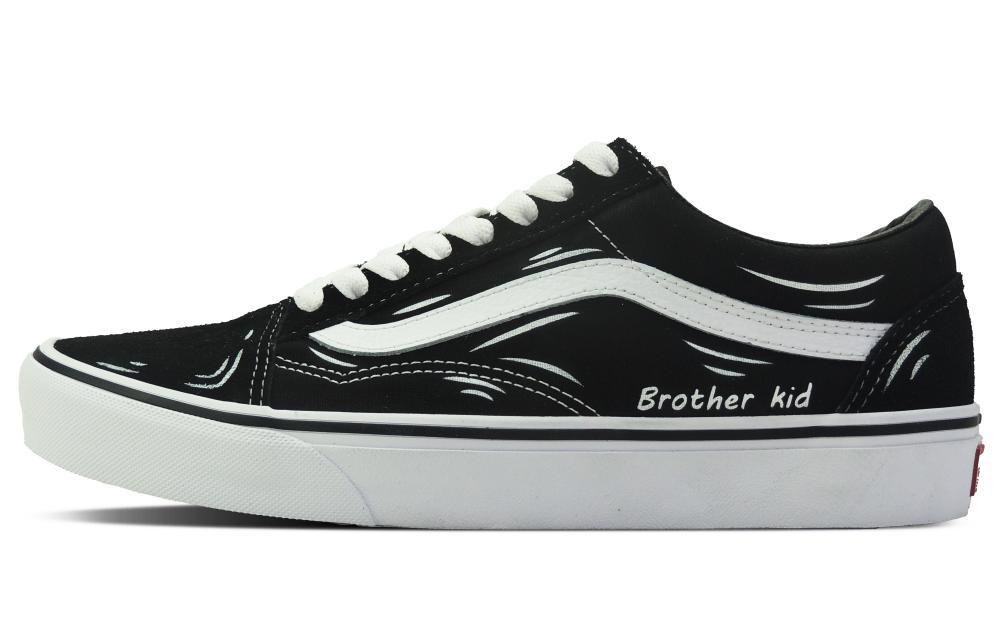 Vans Old Skool Impact-Resistant Quick-Drying Wear-Resistant Low-Top Skateboard Shoes Unisex Black White