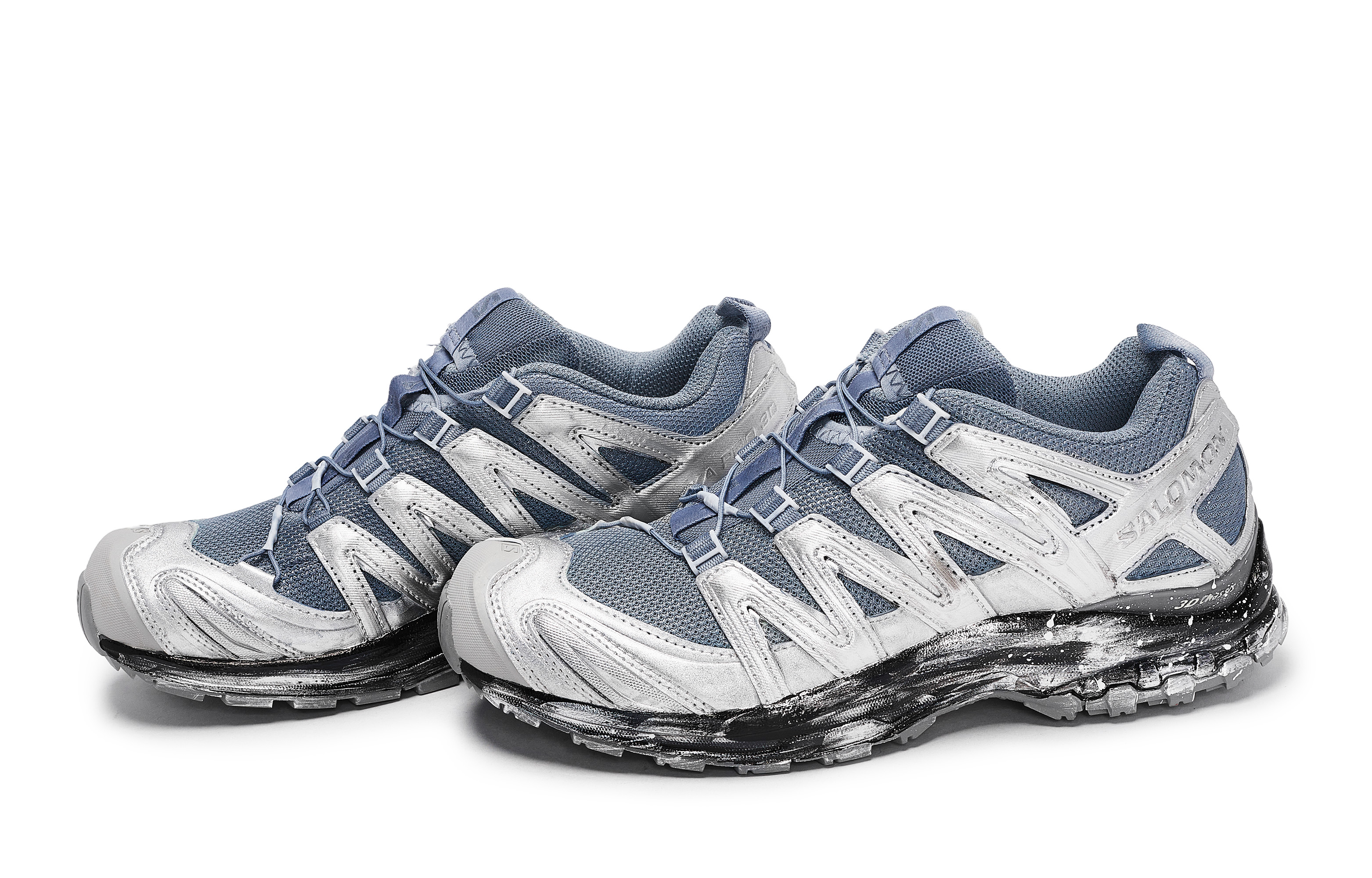 SALOMON XA PRO 3D Outdoor Shoes Unisex Low top Black/Blue/Silver купить в интернет-магазине Yoocart с быстрой доставкой по России.