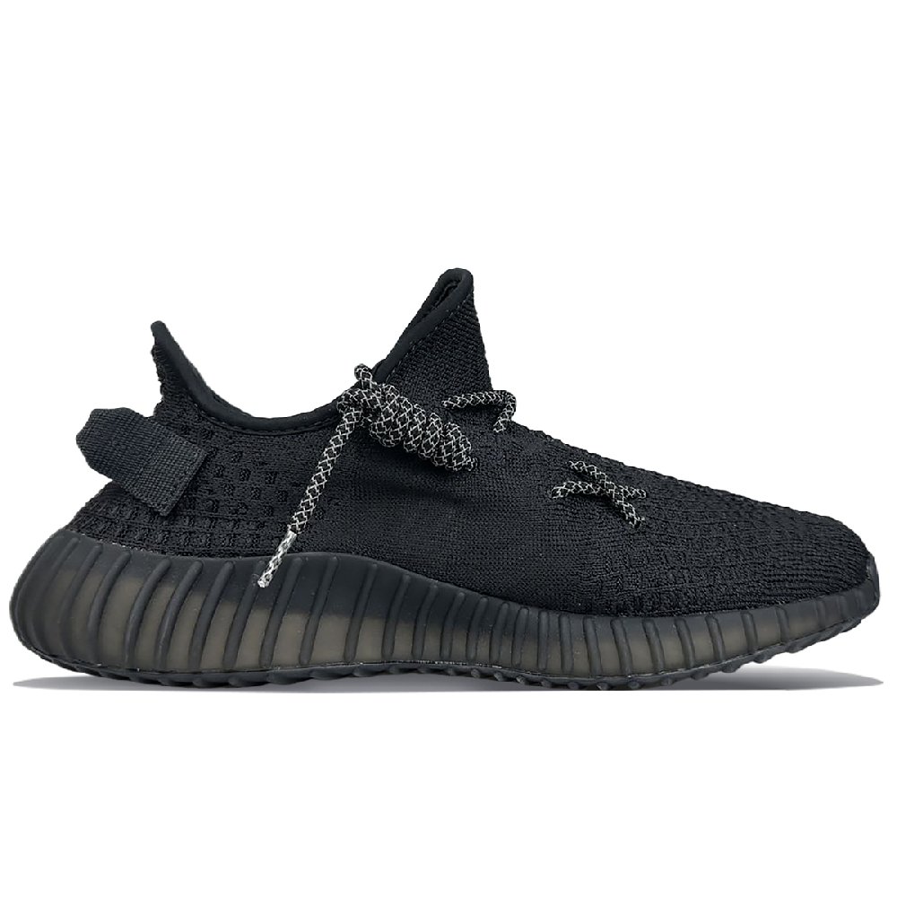 Adidas Originals Yeezy Boost 350 V2 Cushioning Anti-Slip And Wear-Resistant Low-Top Casual Shoes Unisex Black Silver