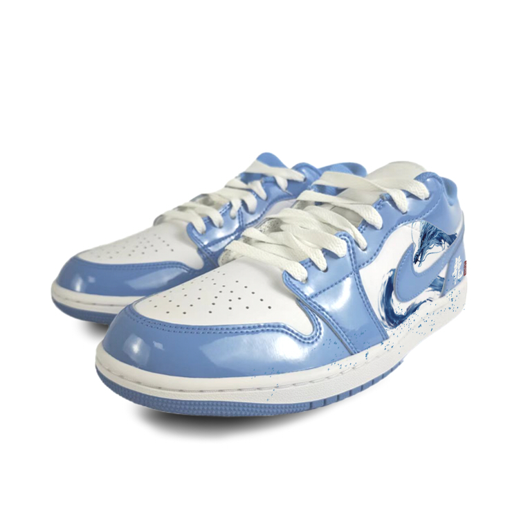 Jordan Air Jordan 1 Low 'Legend Blue' Anti-Slip Wear-Resistant Low-Top Vintage Basketball Shoes Unisex White Blue купить в интернет-магазине Yoocart с быстрой доставкой по России.