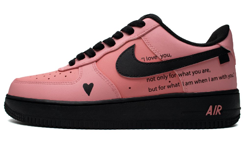 Nike Air Force 1 Low Top Skateboard Shoes Unisex Pink