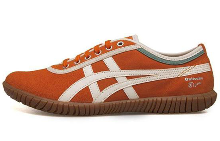 Onitsuka Tiger Tsunahiki Abrasion Resistant Low Top Casual Running Shoes Unisex Orange