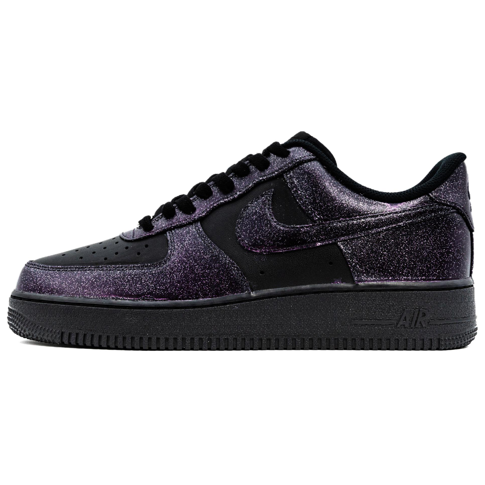 Nike Air Force 1 Purple Night Starry Sky, Box Included Anti Slip Wear Resistant Low Top Skateboard Shoes Unisex Purple купить в интернет-магазине Yoocart с быстрой доставкой по России.