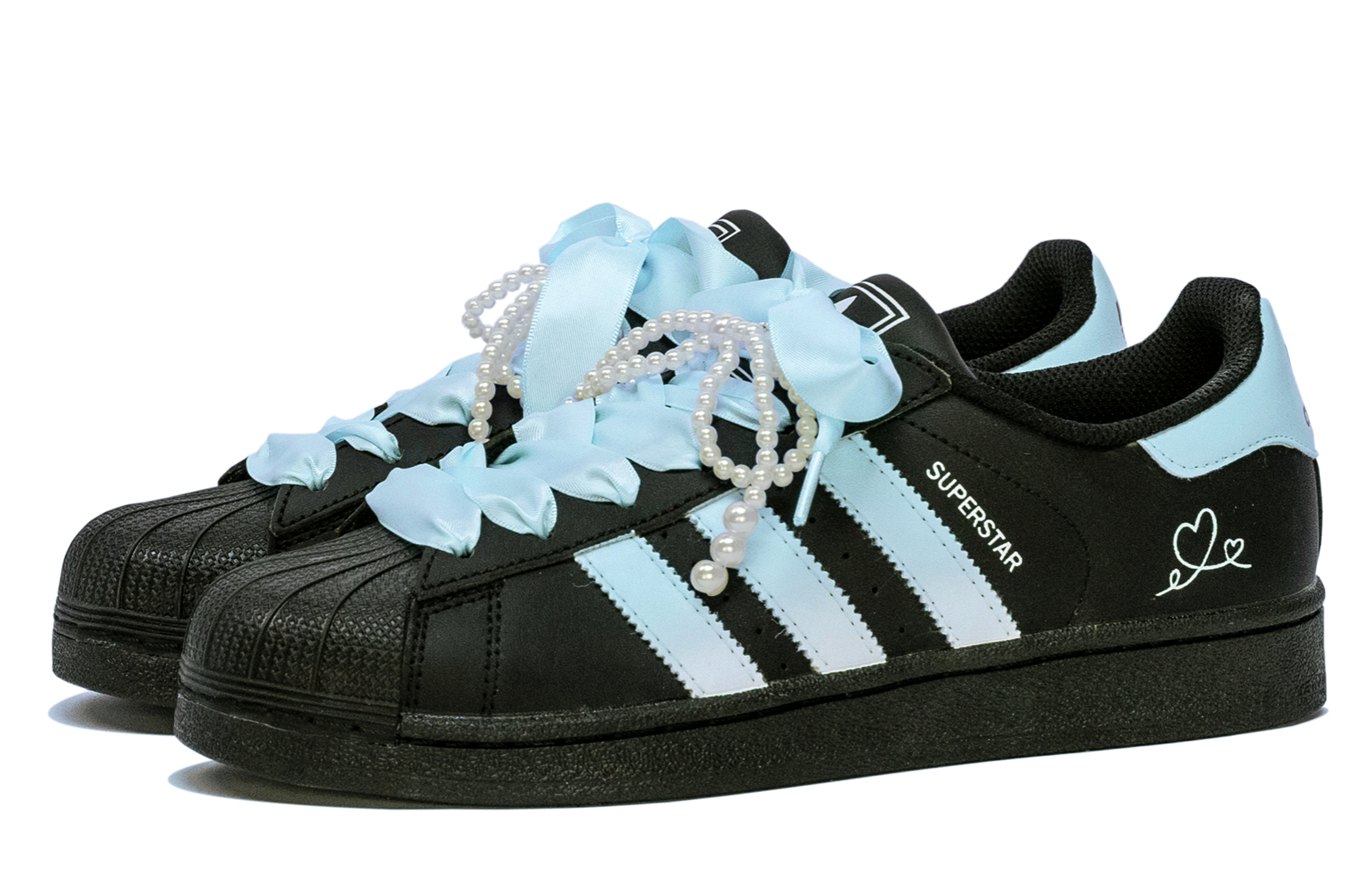 Adidas Originals Superstar 2 Skateboard Shoes Women's Low top Blue, Black купить в интернет-магазине Yoocart с быстрой доставкой по России.