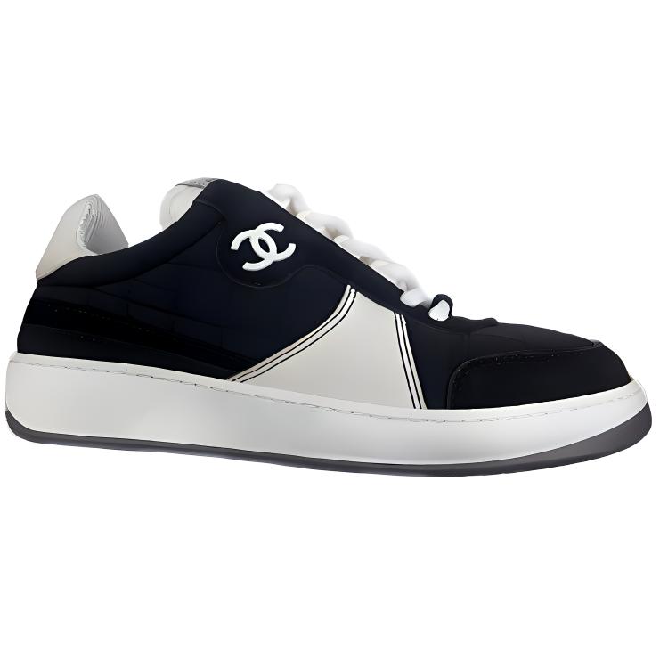 CHANEL Low-Top Stylish Skateboarding Shoes Women's Black White купить в интернет-магазине Yoocart с быстрой доставкой по России.