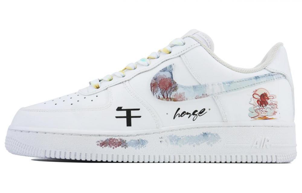 Nike Air Force 1 Skateboard Shoes Women's Low-Top Red/Blue