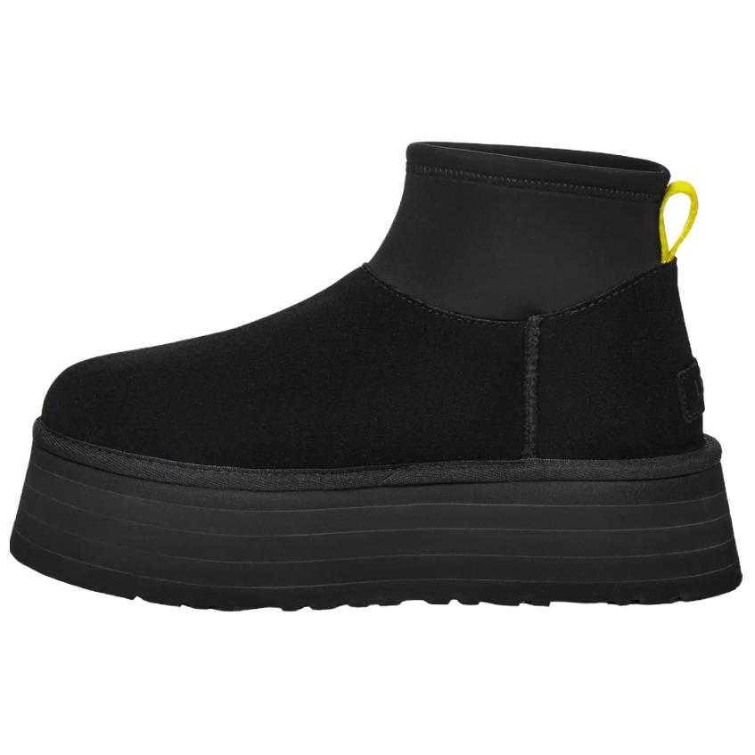 UGG Classic Mini Dipper Boot Black Yellow Women's
