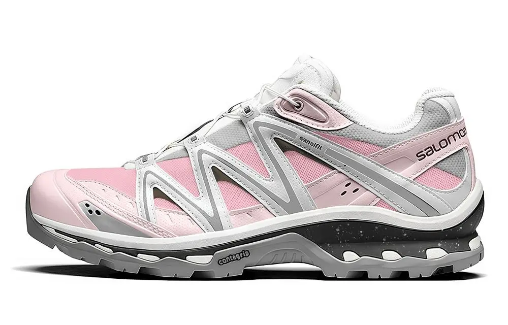 SALOMON XT Quest Paper Is Short And Long Low Top Hiking Shoes Unisex Pink Gray