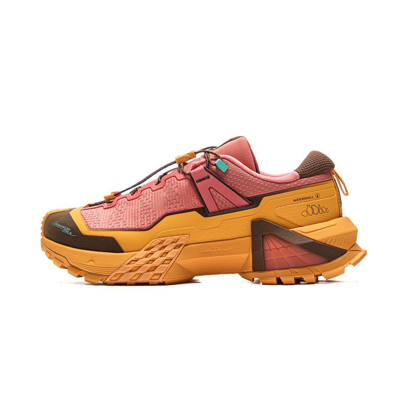 LiNing CF Su Xingchuan Cushioned Slip-Resistant Abrasion-Resistant Low-Top Trekking Shoes Unisex Brown