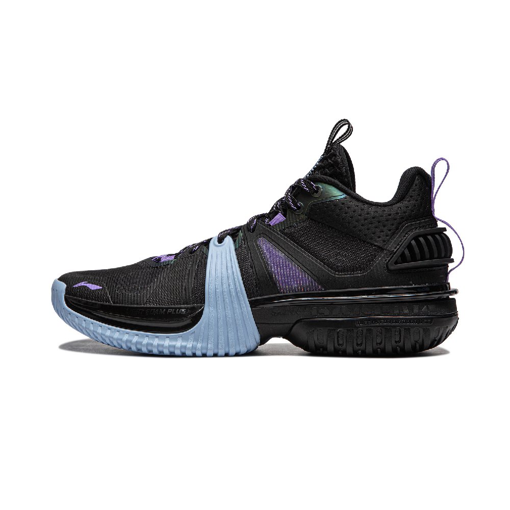 LiNing Storm 2024 Cushioning Breathable Lightweight Rebound Low-Top Basketball Shoes Men's Black