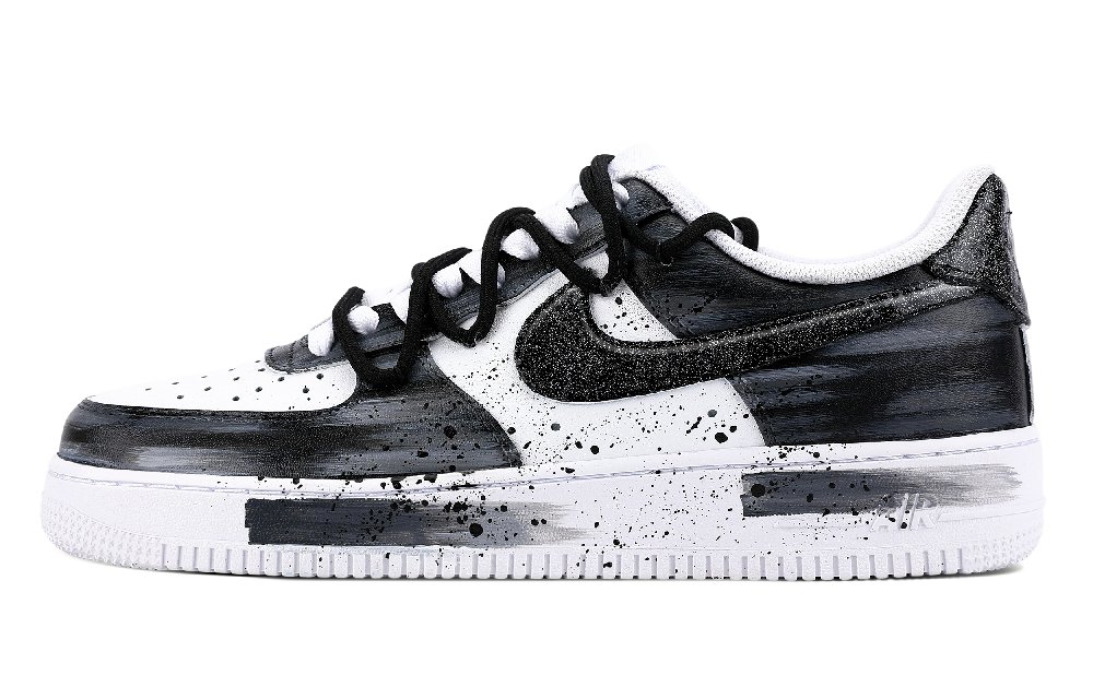 Nike Air Force 1 Abrasion Resistant Low Top Skateboard Shoes Unisex Black