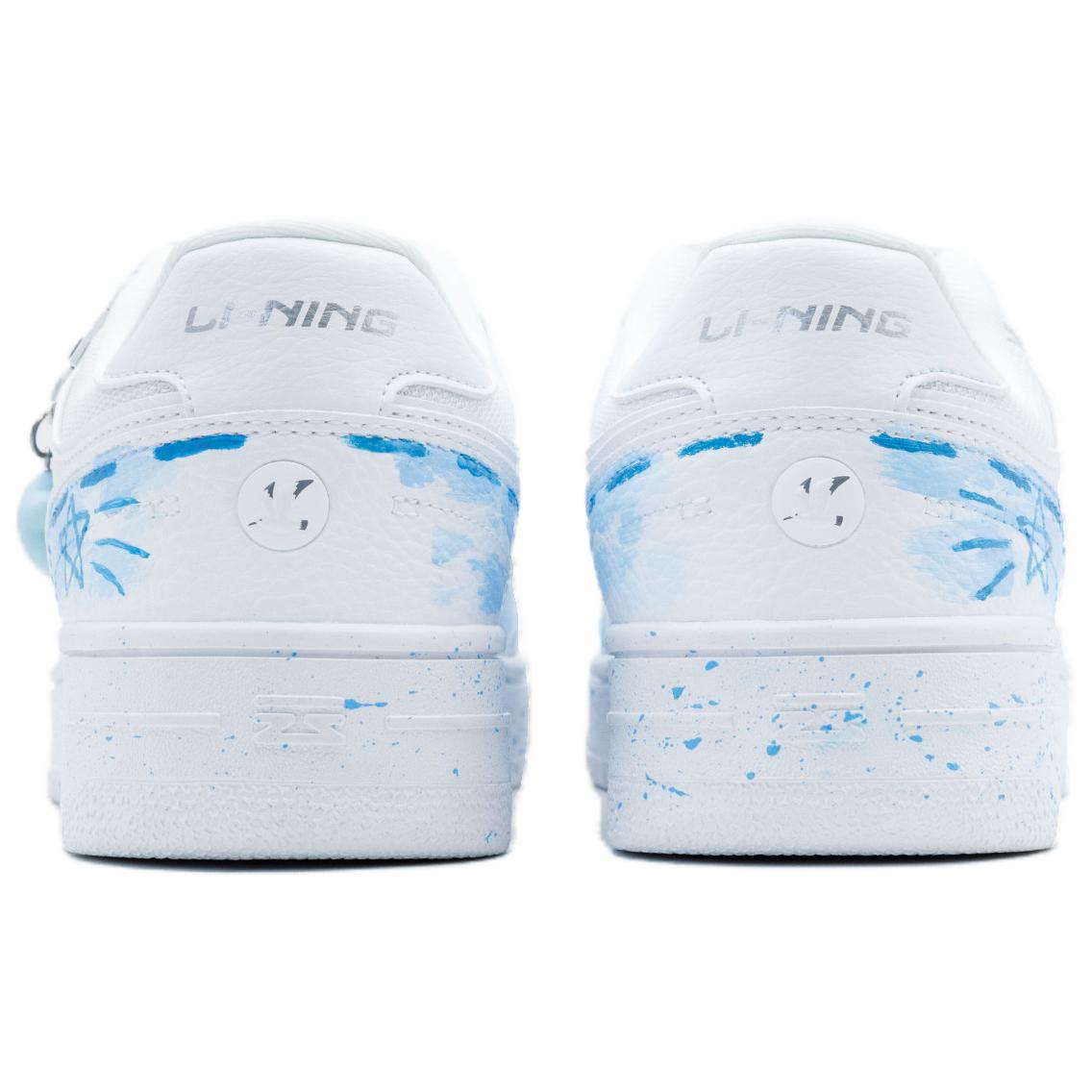 LiNing Tianji Slip Resistant And Abrasion Resistant Coverage Low Top Skateboard Shoes Unisex White Blue купить в интернет-магазине Yoocart с быстрой доставкой по России.