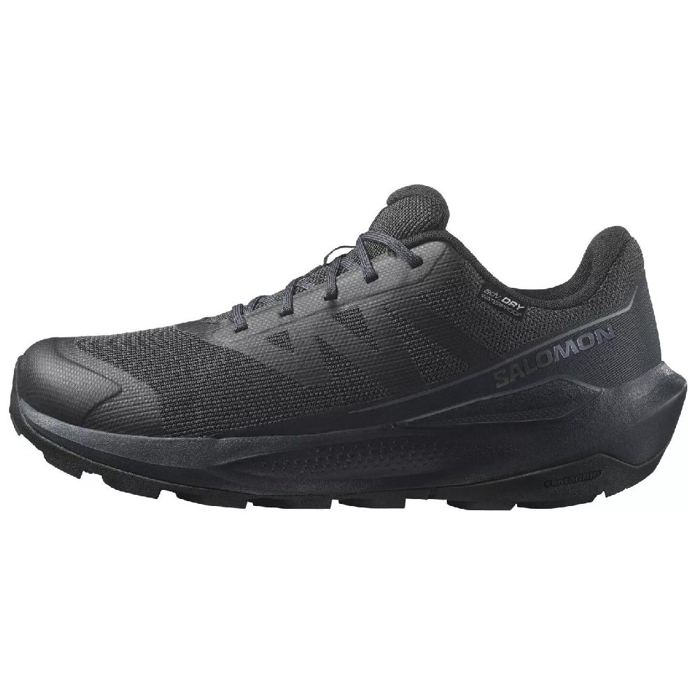 SALOMON Anti Slip Wear Resistant Low Top Outdoor Shoes Men's Black