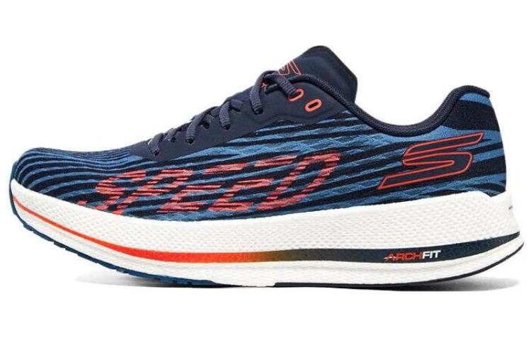 Skechers Go Run Razor 4 Low Top Running Shoes Men's White Blue