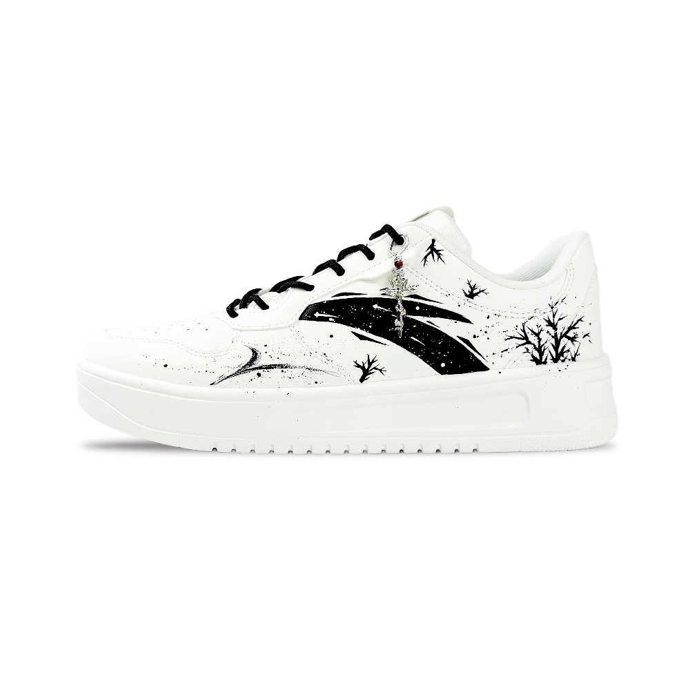 Anta Relaxed Cushioning, Wear Resistant Low Top Skateboard Shoes Unisex Shadow Thorn