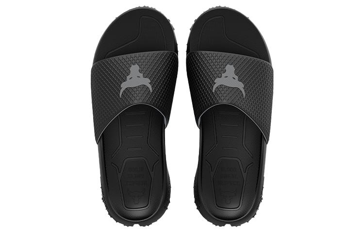 Under Armour Project Rock Slide 'Black Pitch Grey' купить в интернет-магазине Yoocart с быстрой доставкой по России.
