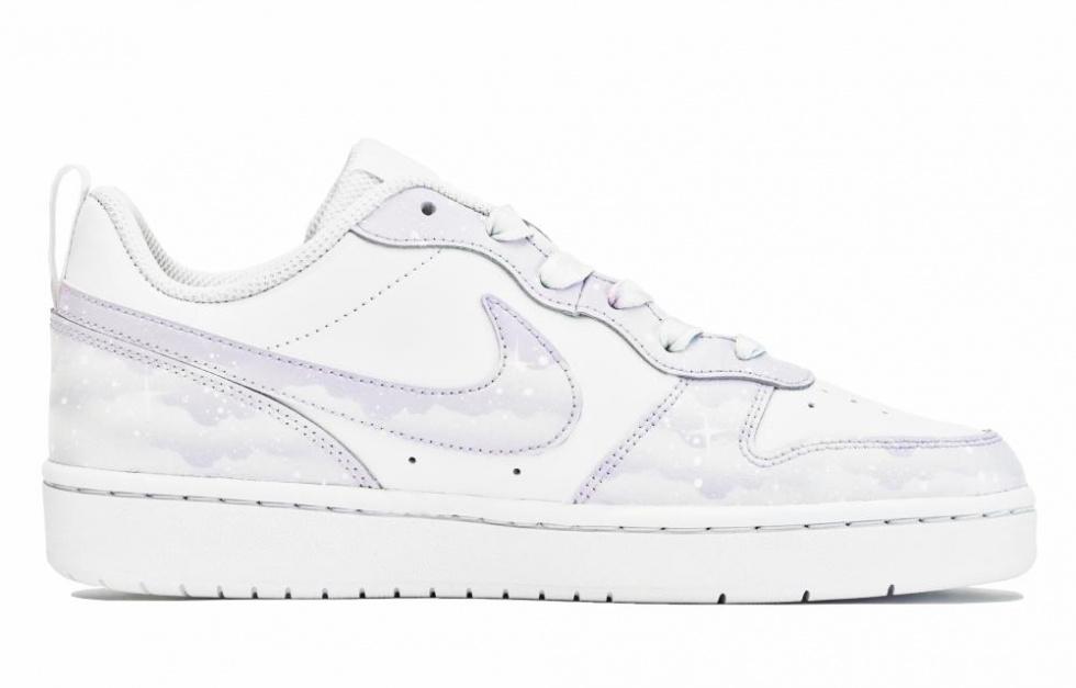 Nike Court Borough Series Skateboard Shoes Women's Low-Top Purple