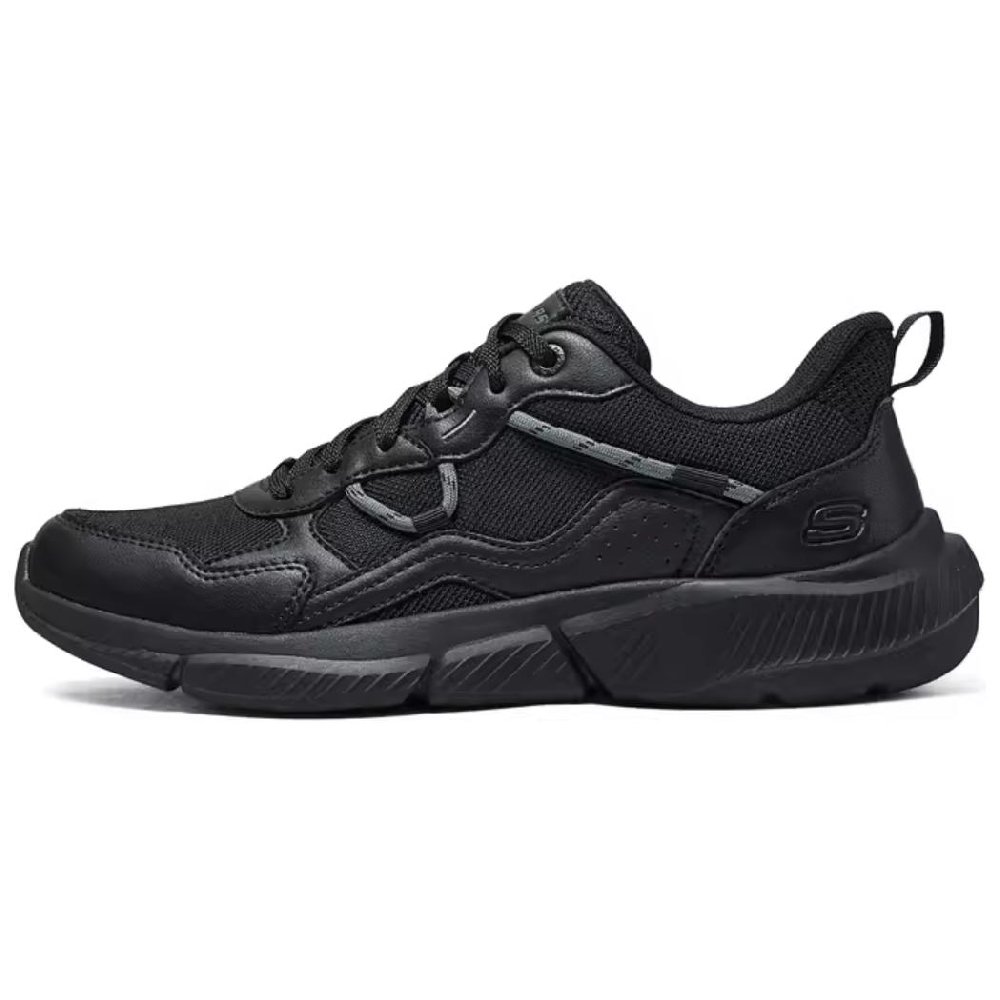 Skechers Anti-Slip Wear-Resistant Low-Top Casual Shoes Men's Black